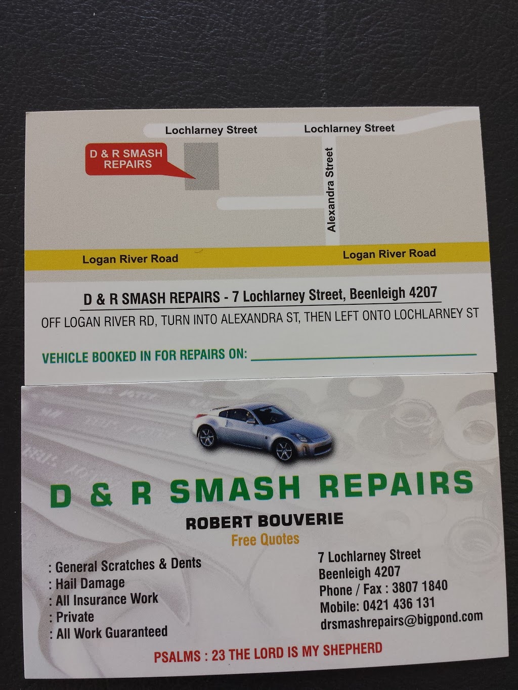 D & R Smash Repairs (Robert Bouverie ) | 1/7 Lochlarney St, Beenleigh QLD 4207, Australia | Phone: (07) 3807 1840