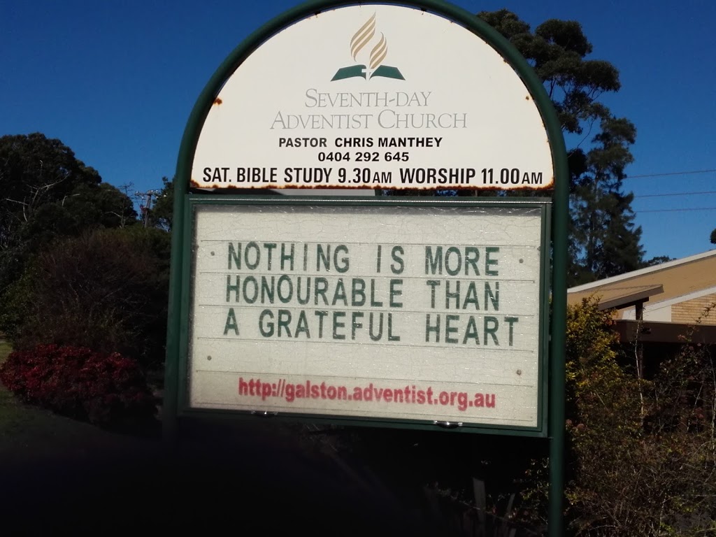 Galston Seventh Day Adventist Church | church | 49 Arcadia Rd, Galston NSW 2159, Australia | 0474493793 OR +61 474 493 793
