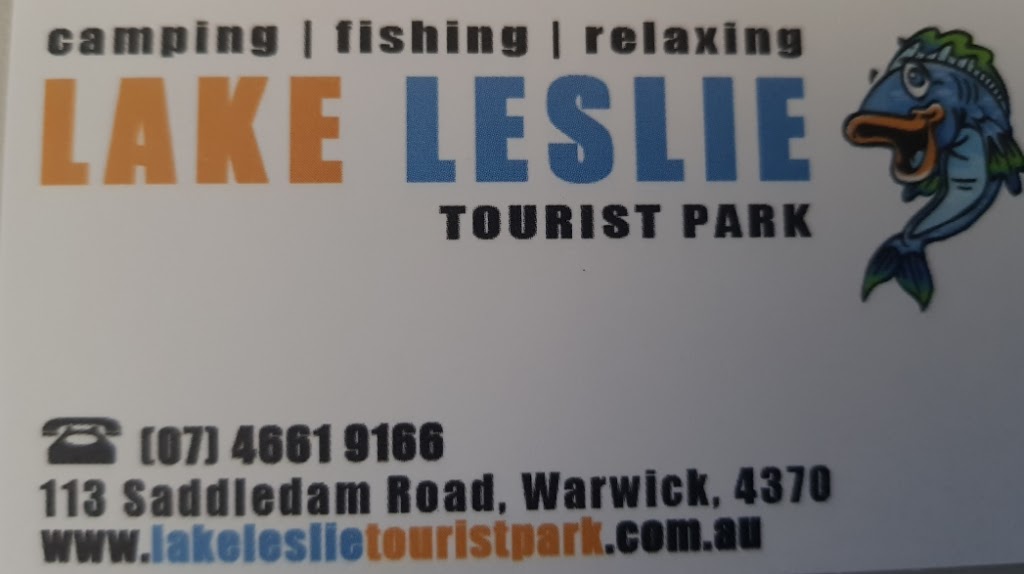 Lake Leslie Tourist Park | rv park | 113 Saddledam Rd, Leslie Dam QLD 4370, Australia | 0746619166 OR +61 7 4661 9166