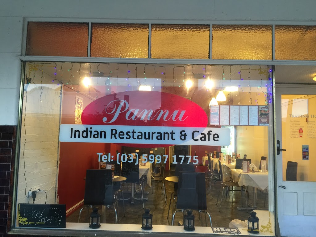 Pannu indian restaurant and cafe | restaurant | 279A Rossiter Rd, Koo Wee Rup VIC 3981, Australia | 0359971775 OR +61 3 5997 1775