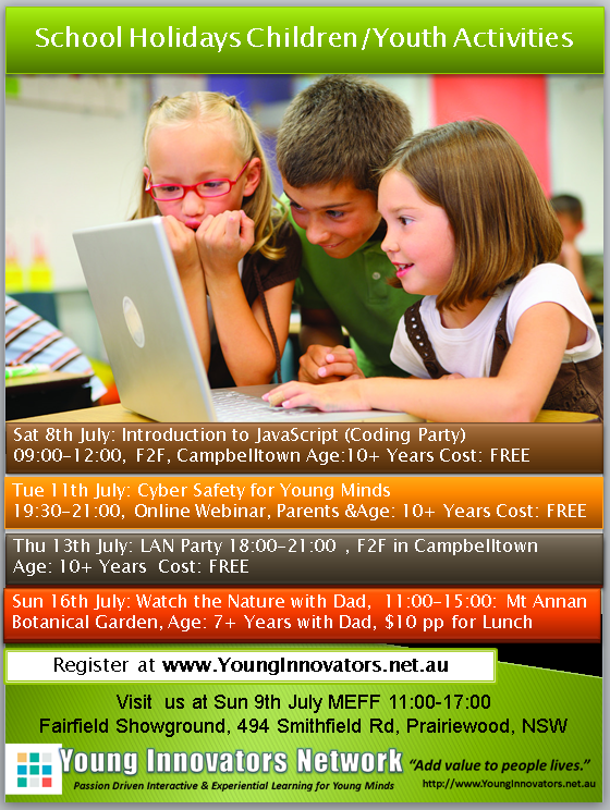 Young Innovators Network, Australia | 89 Milky Way, Campbelltown NSW 2560, Australia | Phone: 0411 244 040