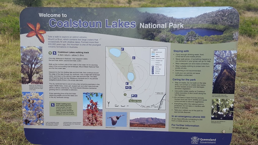 Coalstoun Lakes National Park | park | Crater Lake Rd, Coalstoun Lakes QLD 4621, Australia | 137468 OR +61 137468