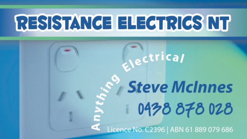 Resistance Electrics NT | electrician | 21 Bye Ct, Humpty Doo NT 0836, Australia | 0438878028 OR +61 438 878 028
