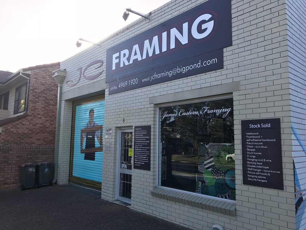 James Custom Framing | store | 8 Donald St, Hamilton NSW 2303, Australia | 0249691920 OR +61 2 4969 1920