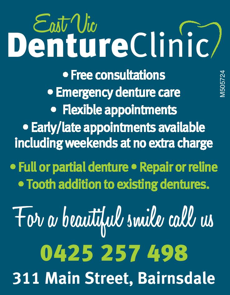 Eastvic denture clinic | 311 Main St, Bairnsdale VIC 3875, Australia | Phone: (03) 5152 5697