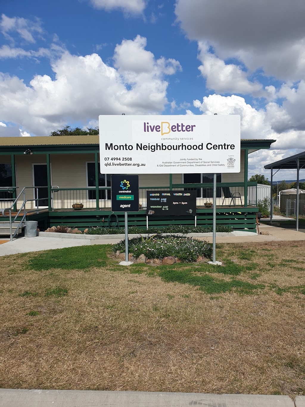 LiveBetter Community Services | 7 Huxley St, Monto QLD 4630, Australia | Phone: 1800 580 580