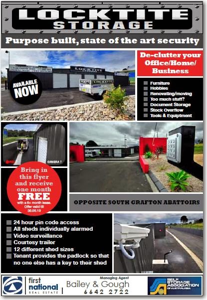 Locktite Self Storage | moving company | 7 Mulgi Dr, South Grafton NSW 2460, Australia | 0266422722 OR +61 2 6642 2722