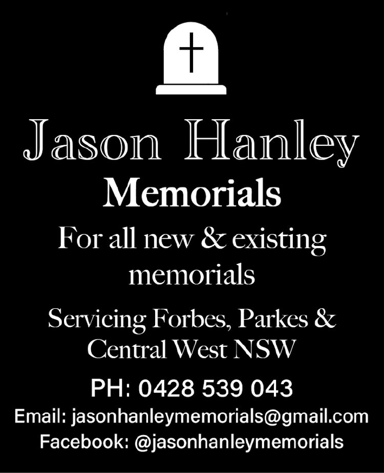 Jason Hanley Memorials | The Bogan Way, Forbes NSW 2871, Australia | Phone: 0428 539 043