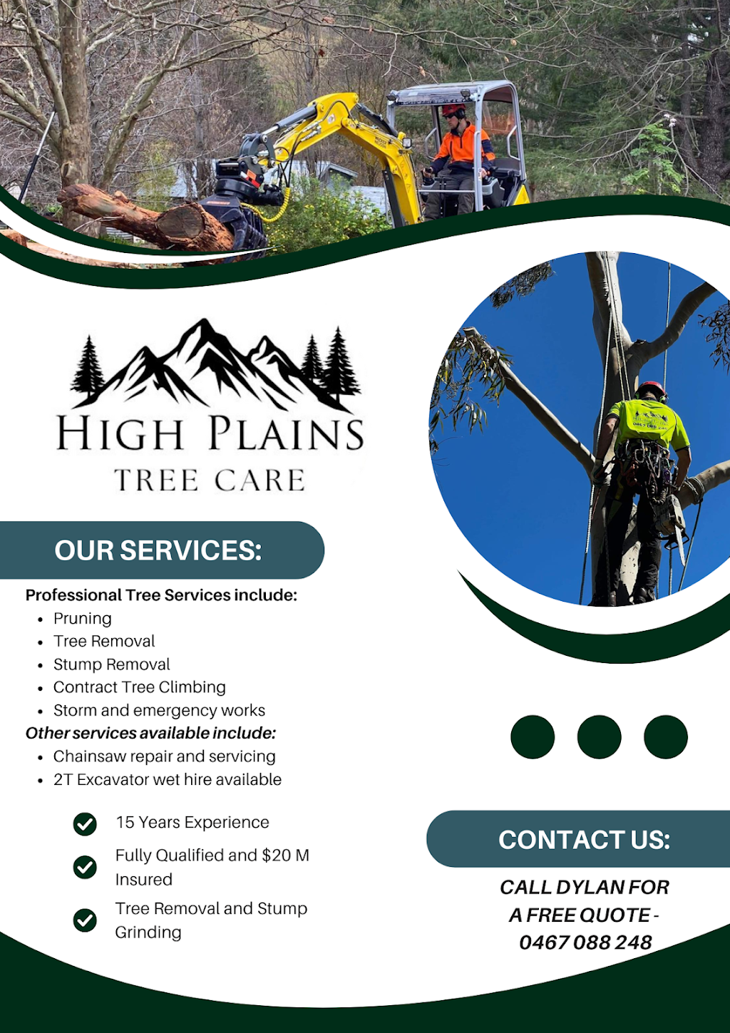 High Plains Tree Care | Steens Rd, Boho South VIC 3669, Australia | Phone: 0467 088 248
