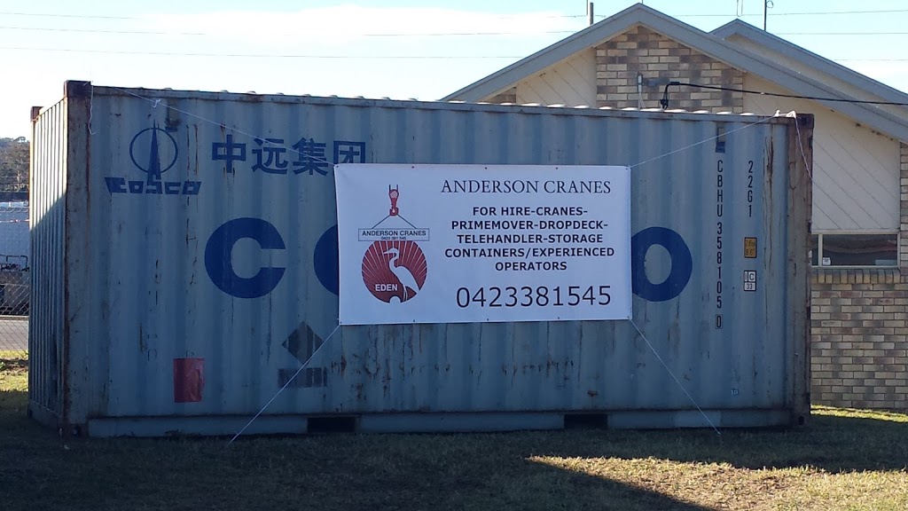 Anderson Cranes | 3/3 Ben Boyd Dr, Eden NSW 2551, Australia | Phone: 0423 381 545