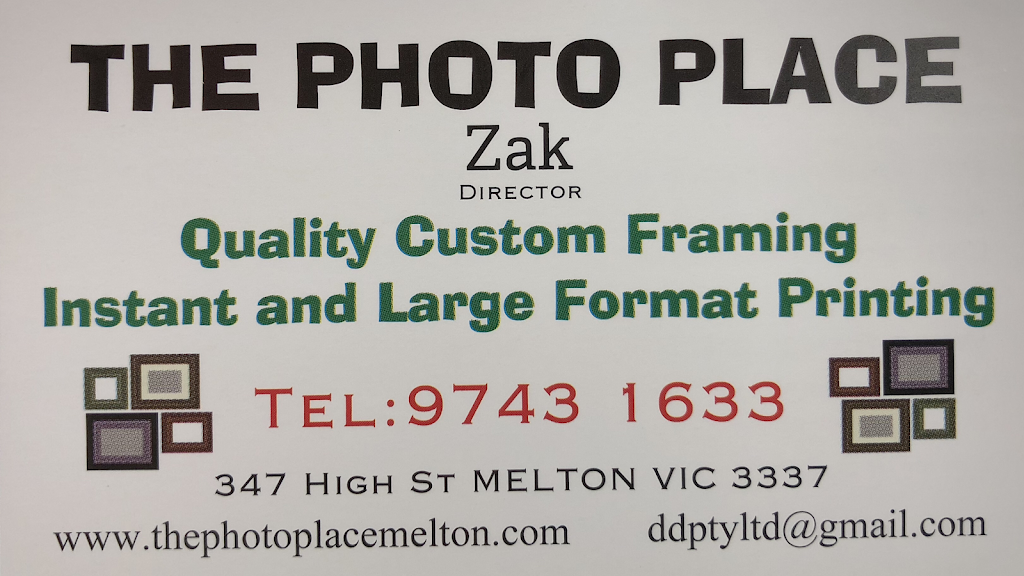 The Photo Place | 347 High St, Melton VIC 3337, Australia | Phone: (03) 9743 1633