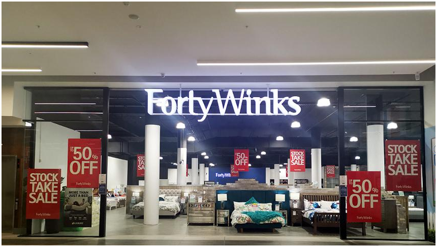 Forty Winks Tuggerah | furniture store | Bryant Drive, Super Centre, Unit 01A/Cnr Wyong Rd, Tuggerah NSW 2259, Australia | 0243463337 OR +61 2 4346 3337