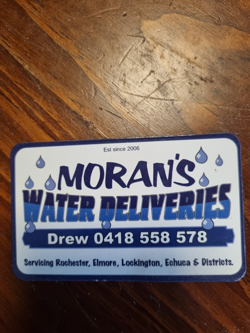 Morans Water | point of interest | Kerford St, Rochester VIC 3561, Australia | 0418558578 OR +61 418 558 578
