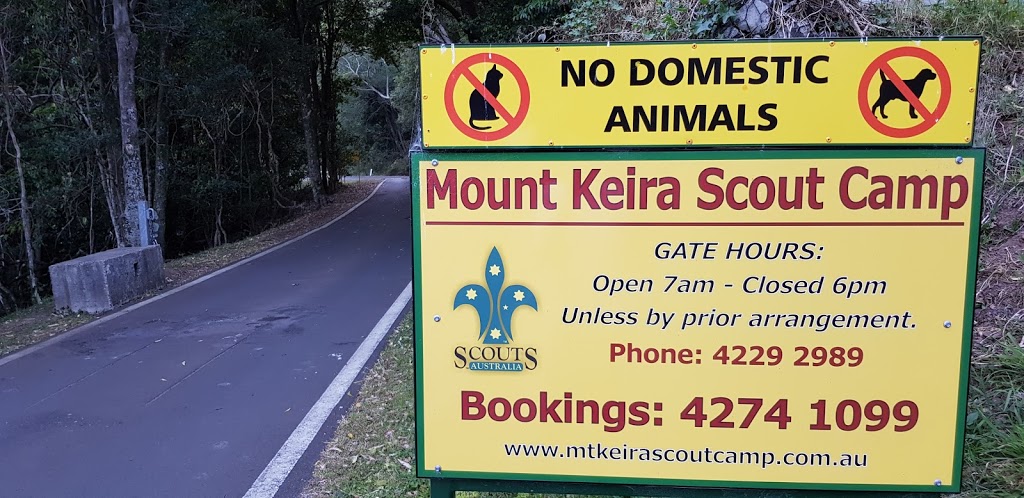 Mount Keira Scout Camp Entrance Sign |  | Mount Keira NSW 2500, Australia | 0242292989 OR +61 2 4229 2989