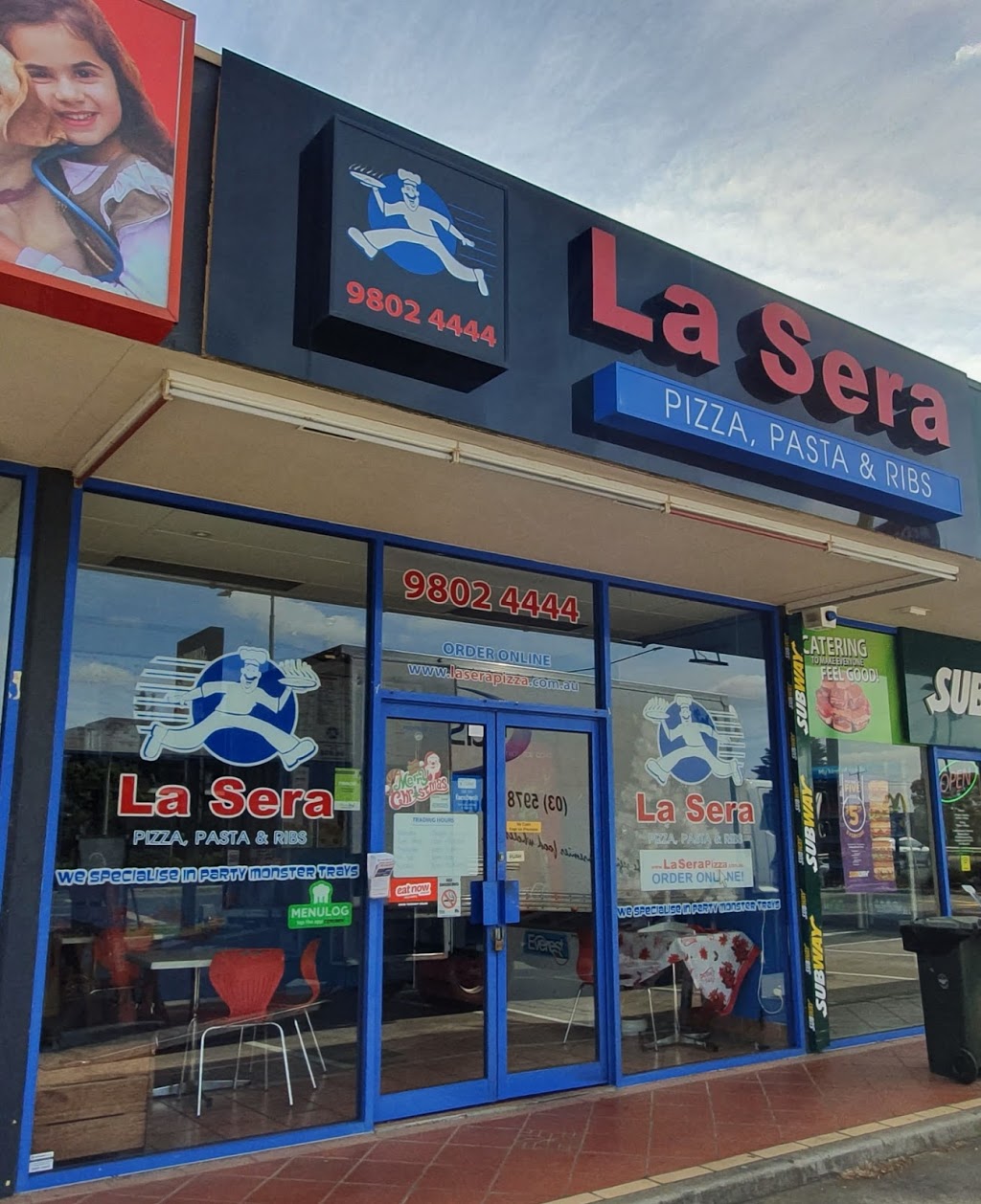 La Sera Pizza Pasta & Ribs (Vermont South) | meal delivery | 6/477-479 Burwood Hwy, Vermont South VIC 3133, Australia | 0398024444 OR +61 3 9802 4444