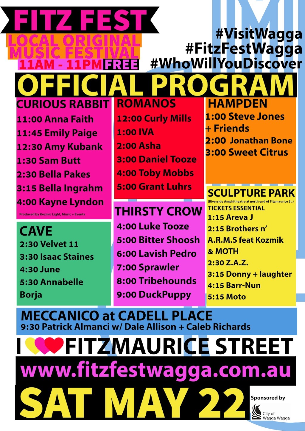 Fitz Fest Wagga Wagga Sat May 21 2022 |  | Fitzmaurice St, Wagga Wagga NSW 2650, Australia | 0415304219 OR +61 415 304 219