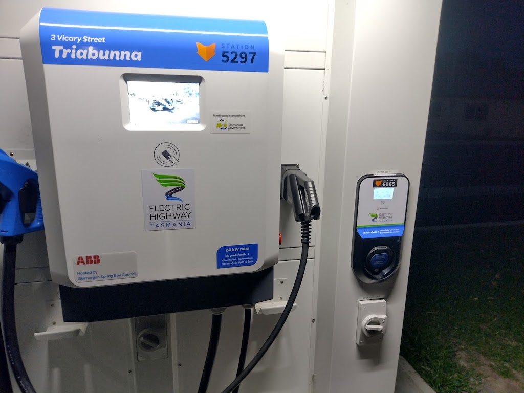 Chargefox Charging Station | 3A Vicary St, Triabunna TAS 7190, Australia | Phone: 1300 518 038