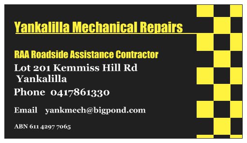 Yankalilla Mechanical Repairs | car repair | Lot, 201 Kemmiss Hill Rd, Yankalilla SA 5203, Australia | 0417861330 OR +61 417 861 330