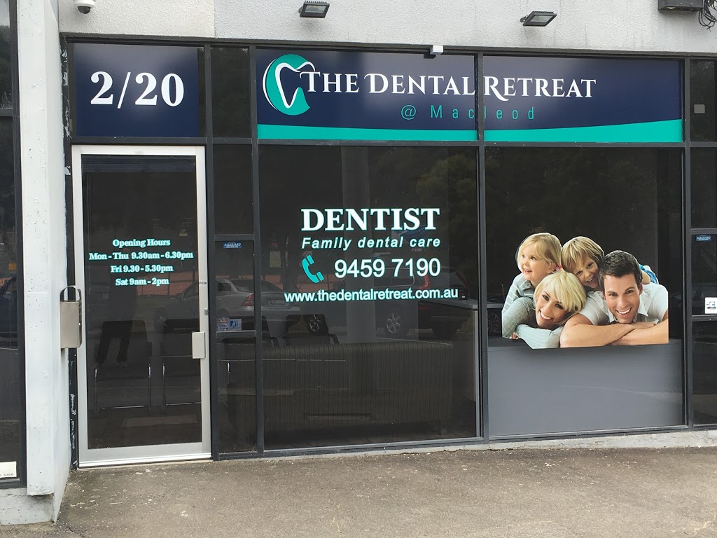 The Dental Retreat | dentist | 2/20 Aberdeen Rd, Macleod VIC 3085, Australia | 0394597190 OR +61 3 9459 7190
