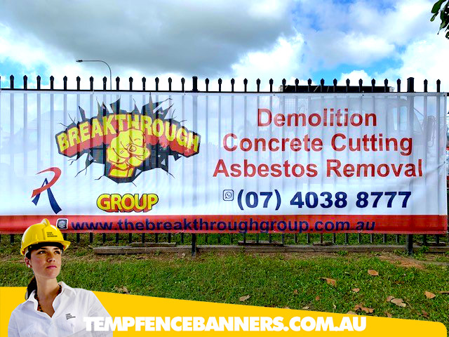 Temp Fence Banners | 26 Commercial Dr, Lynbrook VIC 3975, Australia | Phone: 1800 766 152