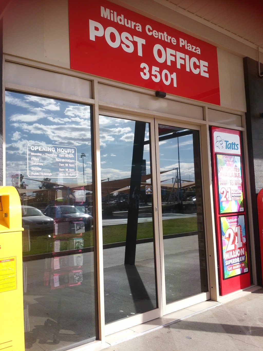 Australia Post - Mildura Centre Plaza LPO | post office | 829 Fifteenth St, Mildura VIC 3500, Australia | 0350236441 OR +61 3 5023 6441