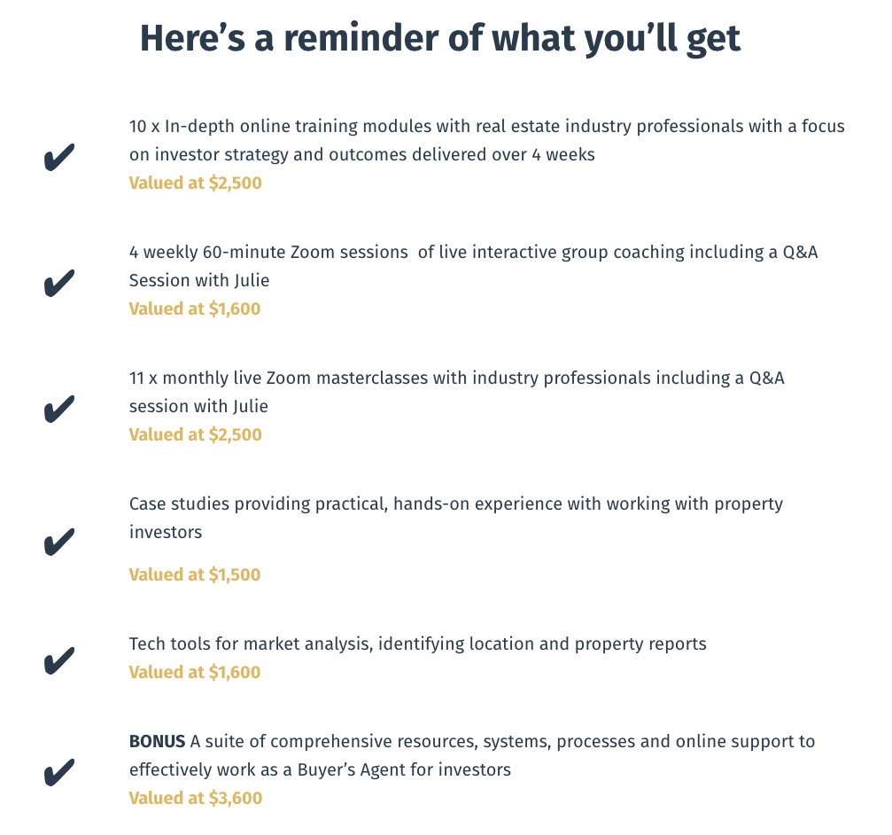 Buyers Agent Courses | 41/43 Finlayson St, Lane Cove NSW 2066, Australia | Phone: 1300 668 758