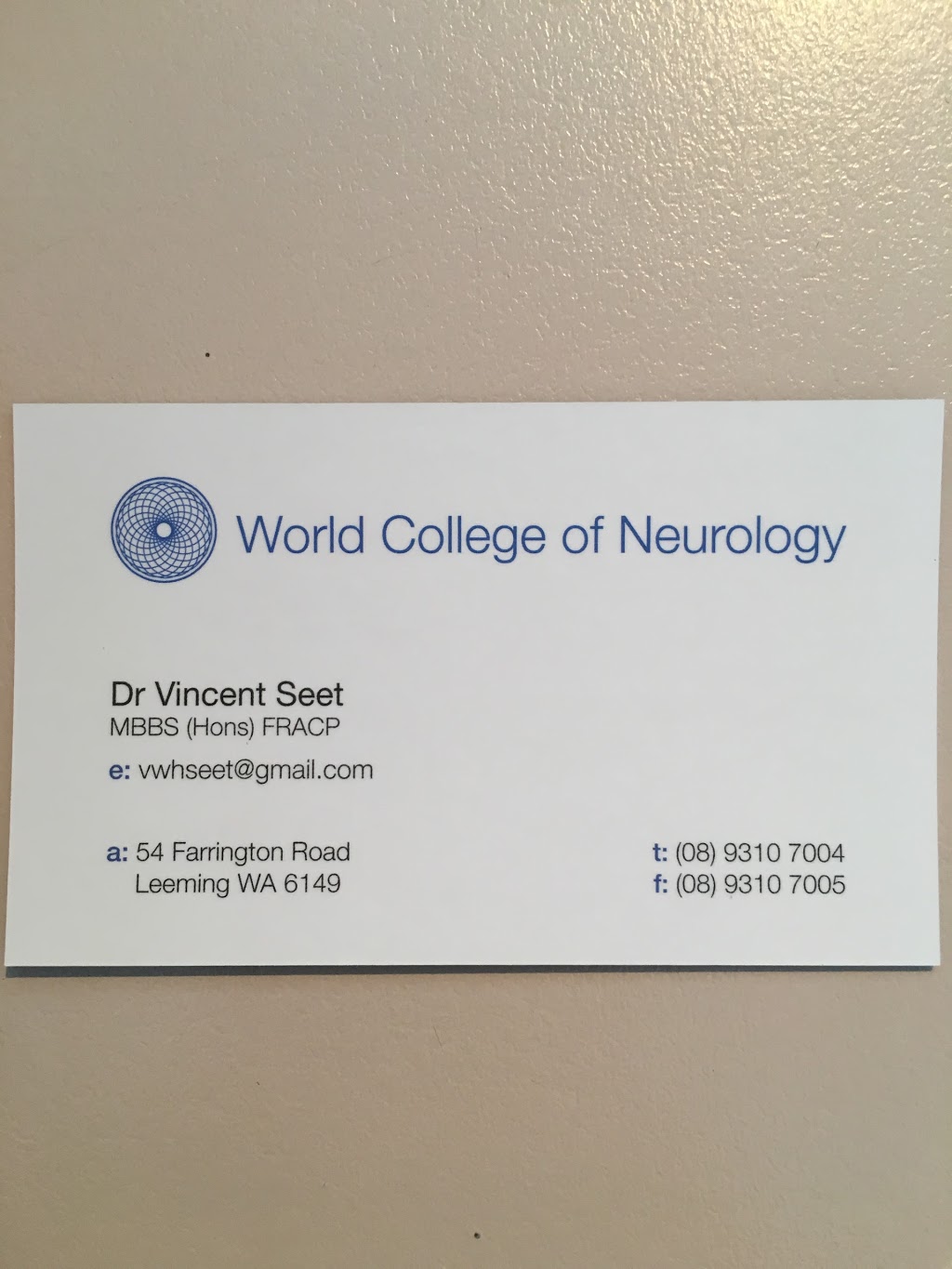 World College of Neurology | 54 Farrington Rd, Leeming WA 6149, Australia | Phone: (08) 9310 7004