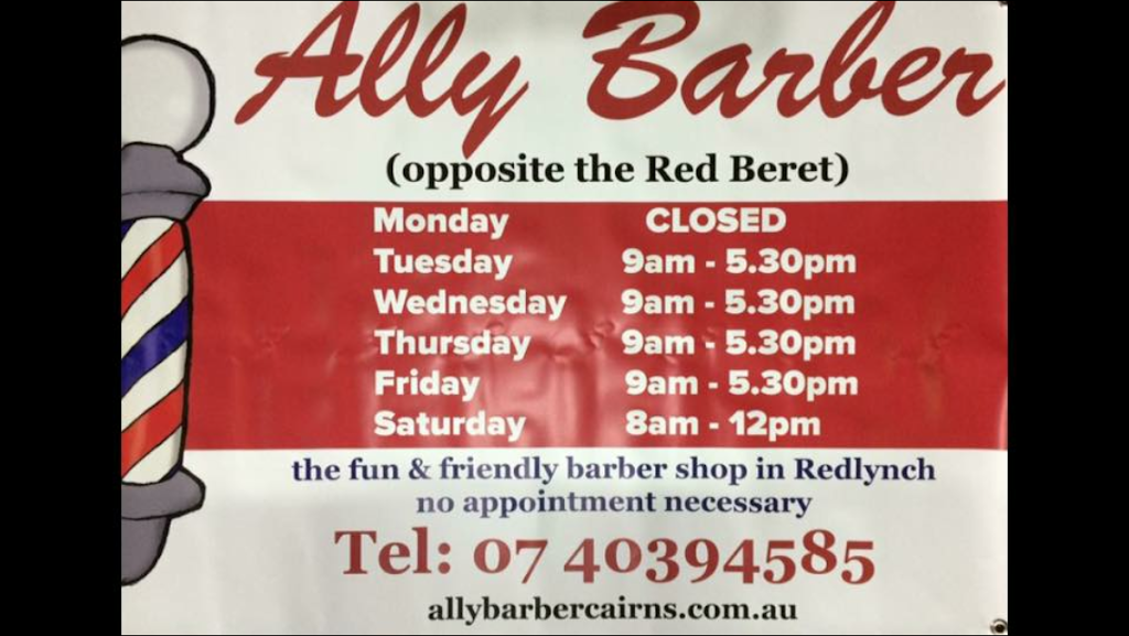 Ally Barber | hair care | 9/2-4 Redlynch Intake Rd, Redlynch QLD 4870, Australia | 0740394585 OR +61 7 4039 4585