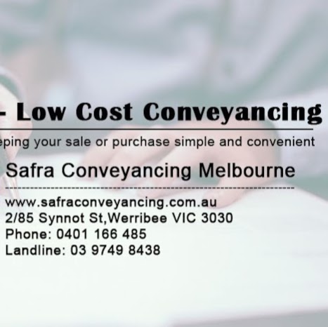 Safra Conveyancing - Werribee | 2/85 Synnot St, Werribee VIC 3030, Australia | Phone: (03) 9749 8438