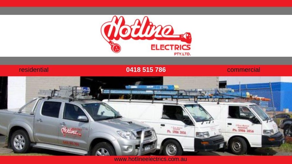 Hotline Electrics Pty Ltd | electrician | 2 First Ave, Rosebud VIC 3939, Australia | 0418515786 OR +61 418 515 786