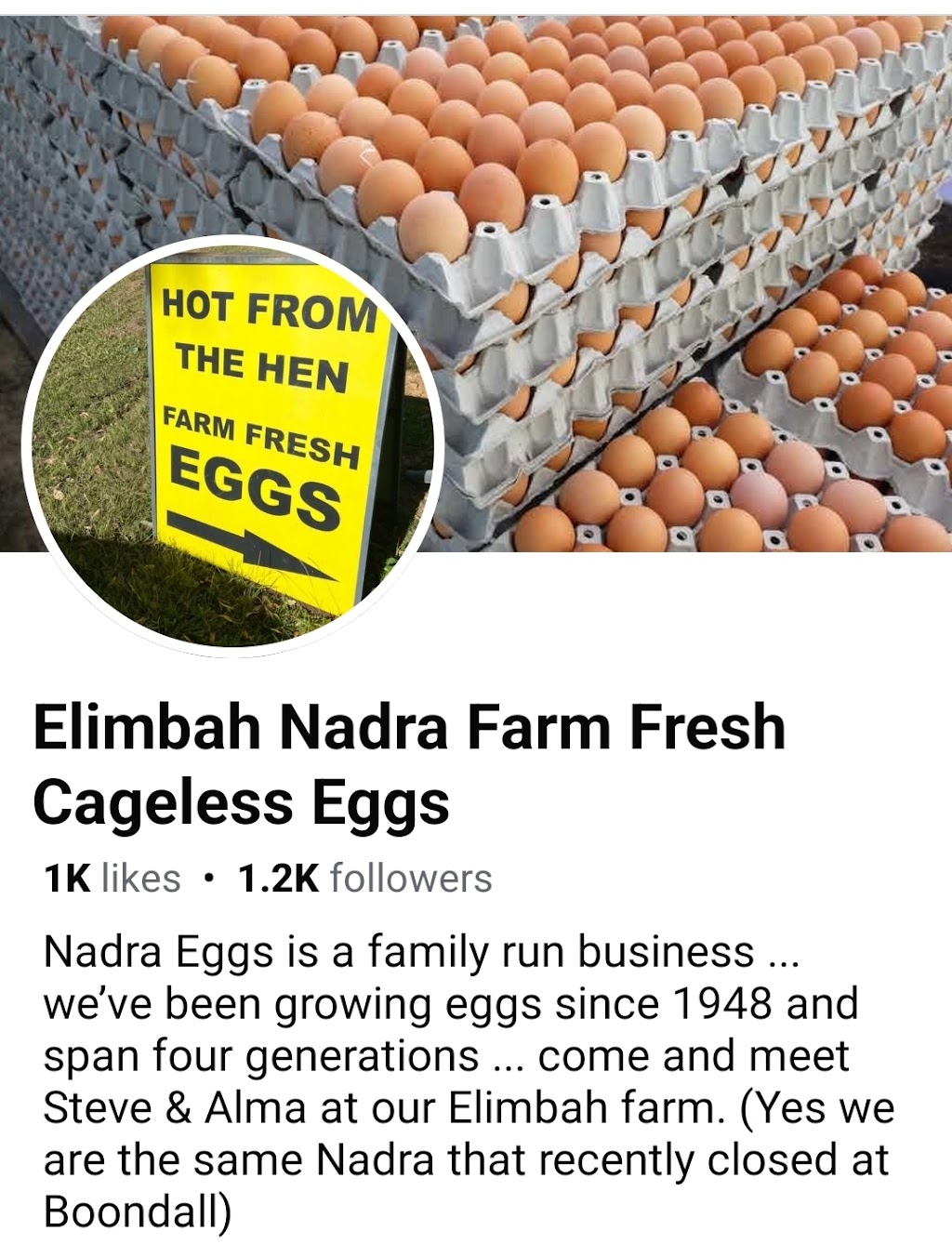 Elimbah Nadra Farm Fresh Cageless Eggs | 195-235 Mansfield Rd, Elimbah QLD 4516, Australia | Phone: 0407 167 829