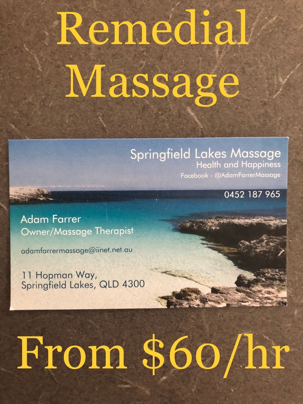 Active Lifestyle Massage | 12 Talisker St, Springfield Lakes QLD 4300, Australia | Phone: 0452 187 965