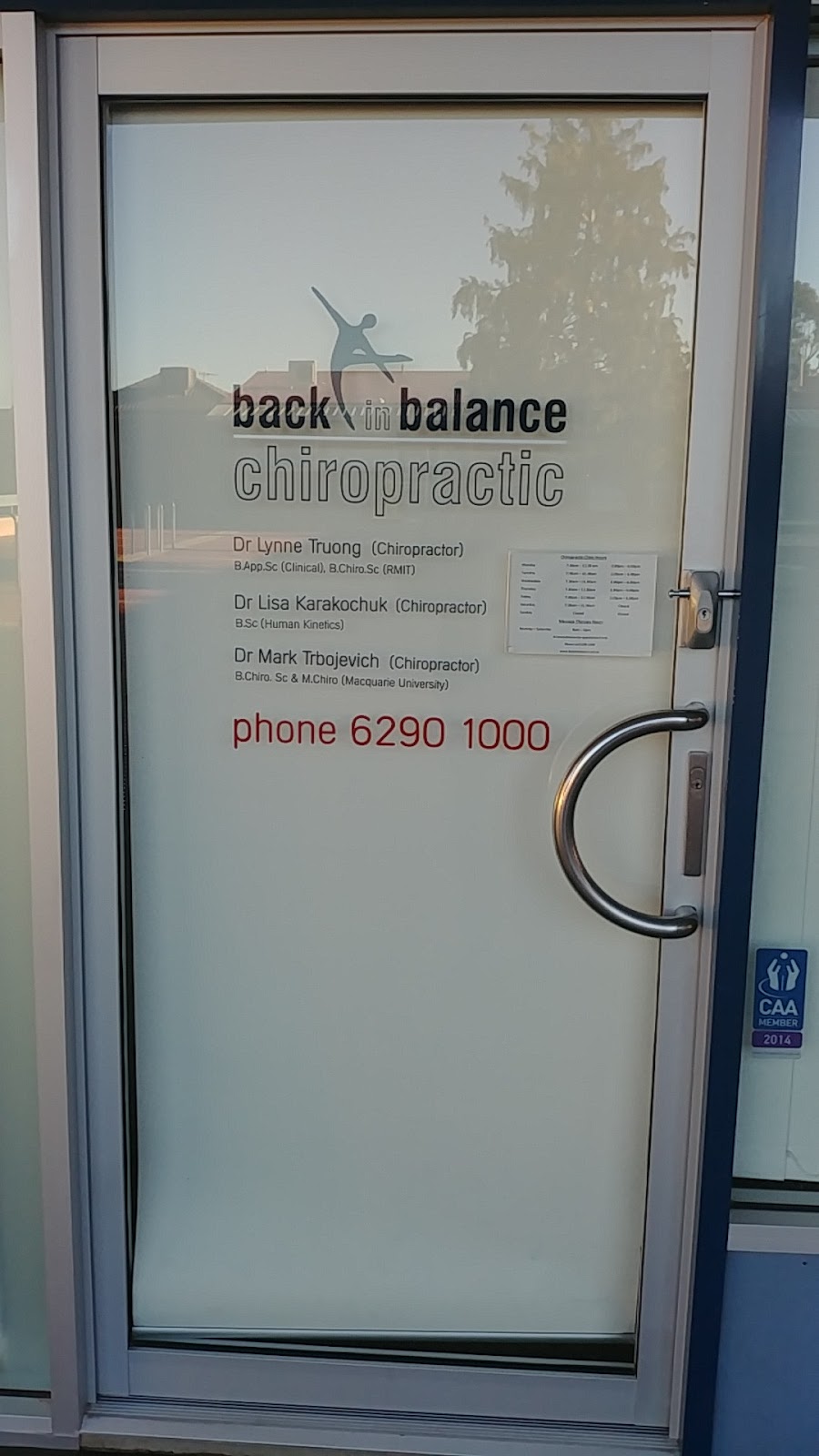Back in Balance Chiropractic & Massage | health | 70 Hodgson Cres, Pearce ACT 2607, Australia | 0262901000 OR +61 2 6290 1000