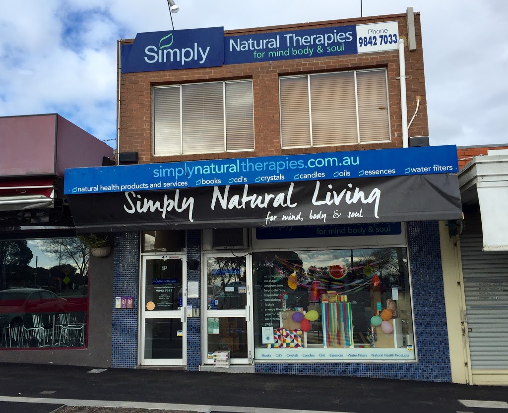 Simply Natural Therapies | 41a Tunstall Square, Doncaster East VIC 3109, Australia | Phone: (03) 9842 7033