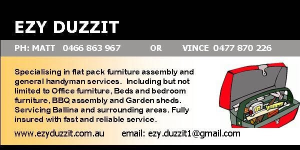 EZY DUZZIT | general contractor | 3/2 Swift St, Ballina NSW 2478, Australia | 0466863967 OR +61 466 863 967