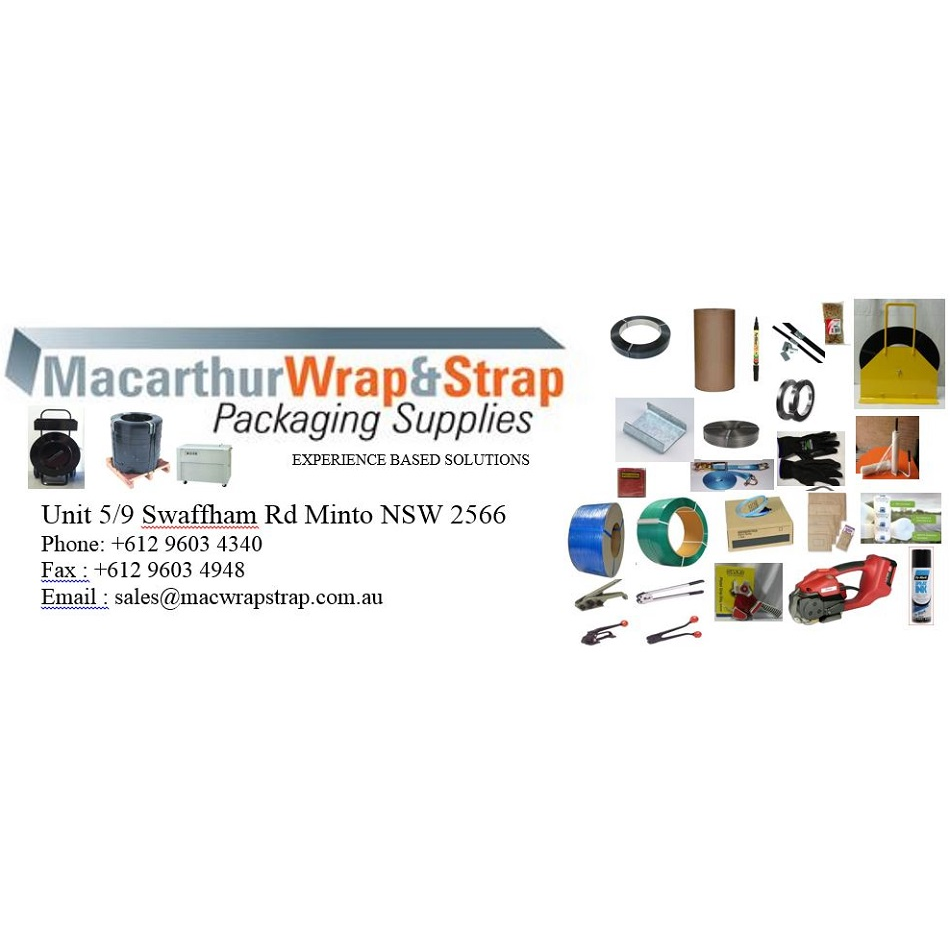 Macarthur Wrap & Strap Pty Ltd | 1/9 Swaffham Rd, Minto NSW 2566, Australia | Phone: (02) 9603 4340