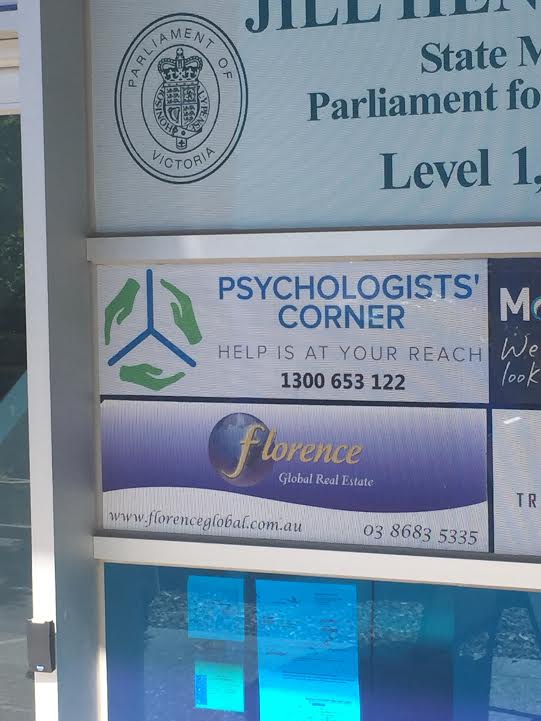 Psychologists Corner | Stockland Point Cook Shopping Centre, C5, 307/2 Main St, Point Cook VIC 3030, Australia | Phone: 1300 653 122