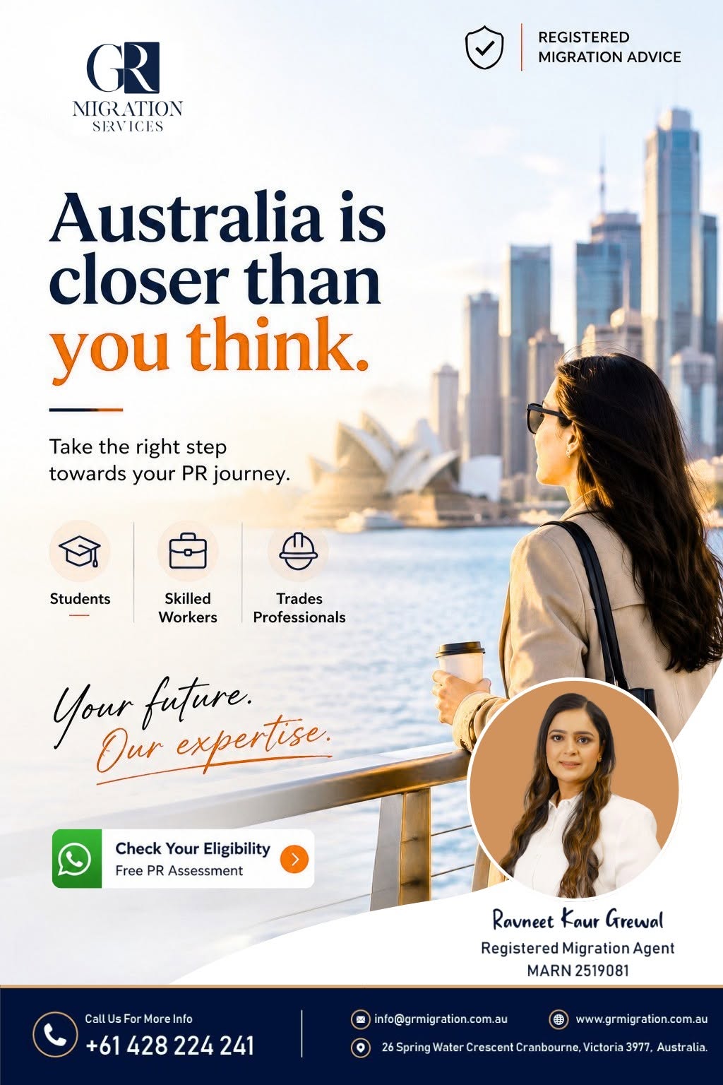 GR Migration | 26 Spring Water Cres, Cranbourne VIC 3977, Australia | Phone: 0428 224 241