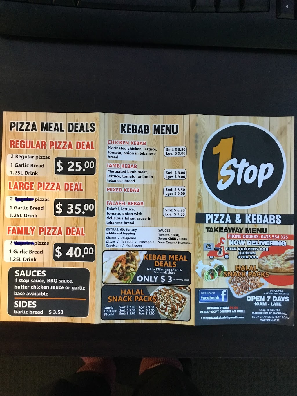 1 Stop Pizza & Kebab | restaurant | Shop 19 Marsden Park Shopping Centre, 55-77 Chambers Flat Rd, Marsden QLD 4132, Australia | 0435554325 OR +61 435 554 325