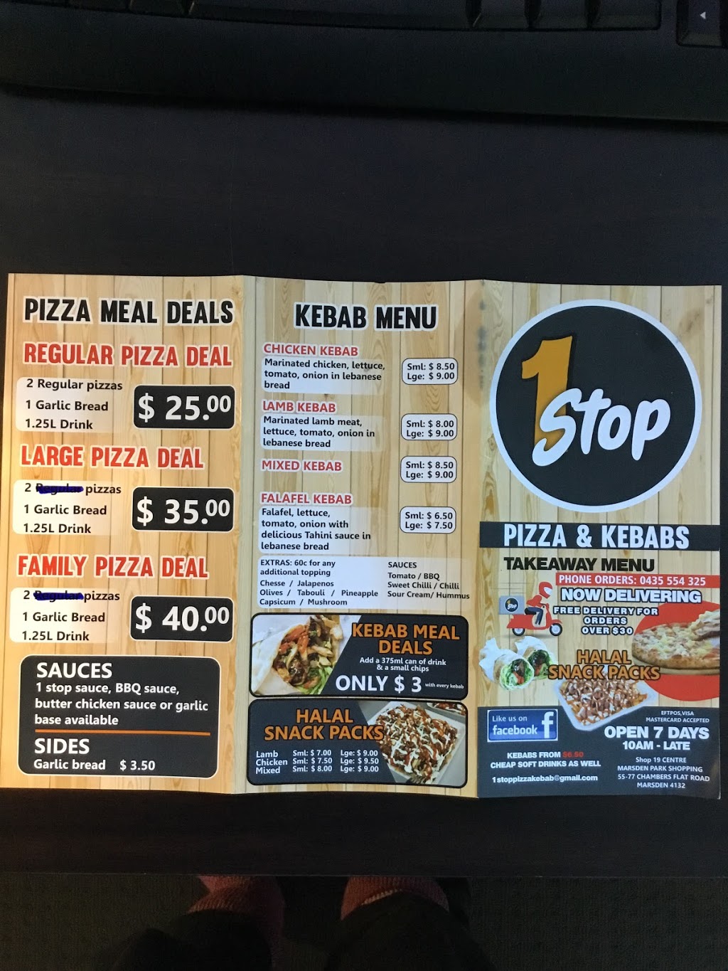 1 Stop Pizza & Kebab | Shop 19 Marsden Park Shopping Centre, 55-77 Chambers Flat Rd, Marsden QLD 4132, Australia | Phone: 0435 554 325