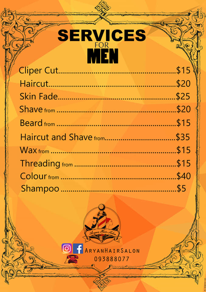 Aryan Hair Salon | hair care | 36 Grantham St, Brunswick West VIC 3055, Australia | 0393888077 OR +61 3 9388 8077