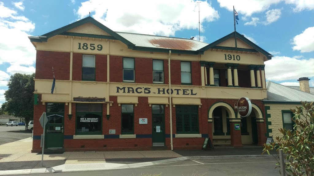 Macs Hotel | lodging | 90 Dunlop St, Mortlake VIC 3272, Australia | 0355992007 OR +61 3 5599 2007