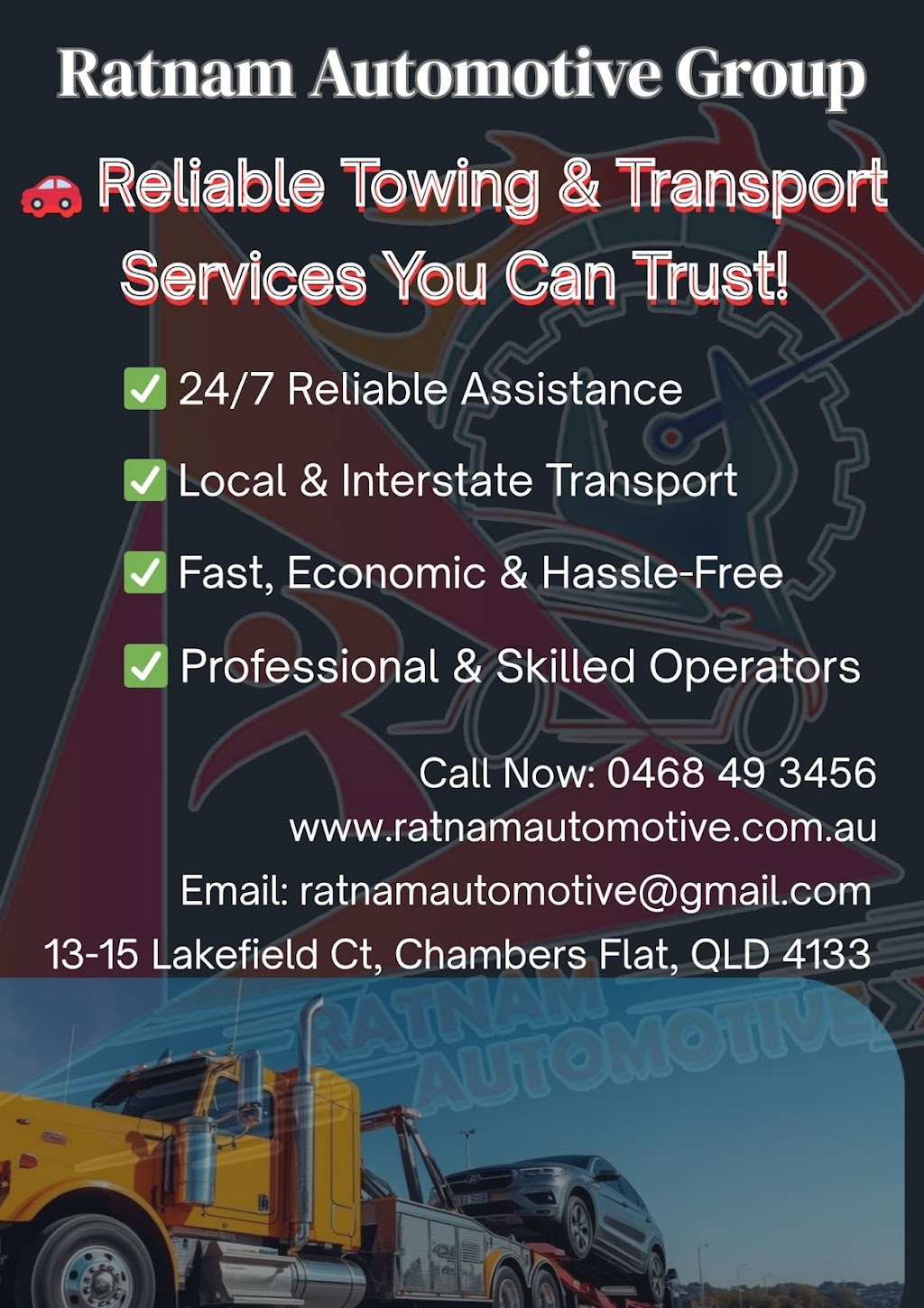 Ratnam Automotive (Master Mechanics) | 13/15 Lakefield Ct, Chambers Flat QLD 4133, Australia | Phone: 0468 493 456