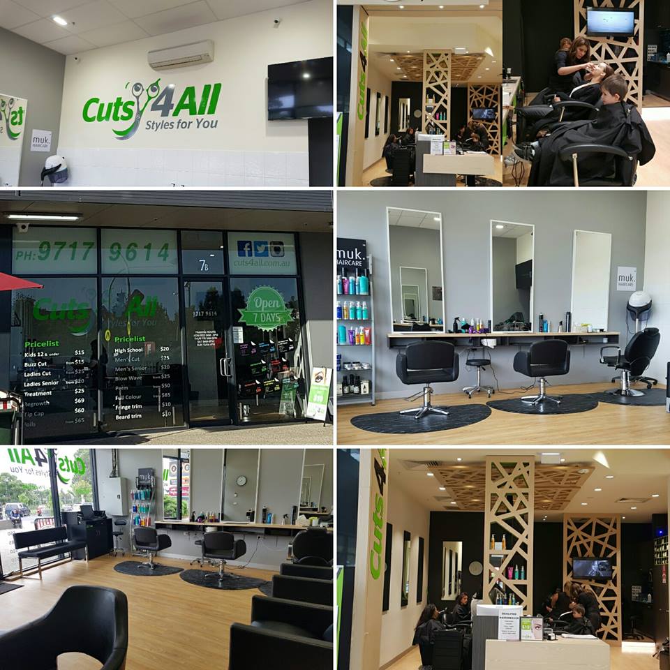 Cuts4All | hair care | Shop 7B/59 Mernda Village Dr, Mernda VIC 3754, Australia | 0397179614 OR +61 3 9717 9614