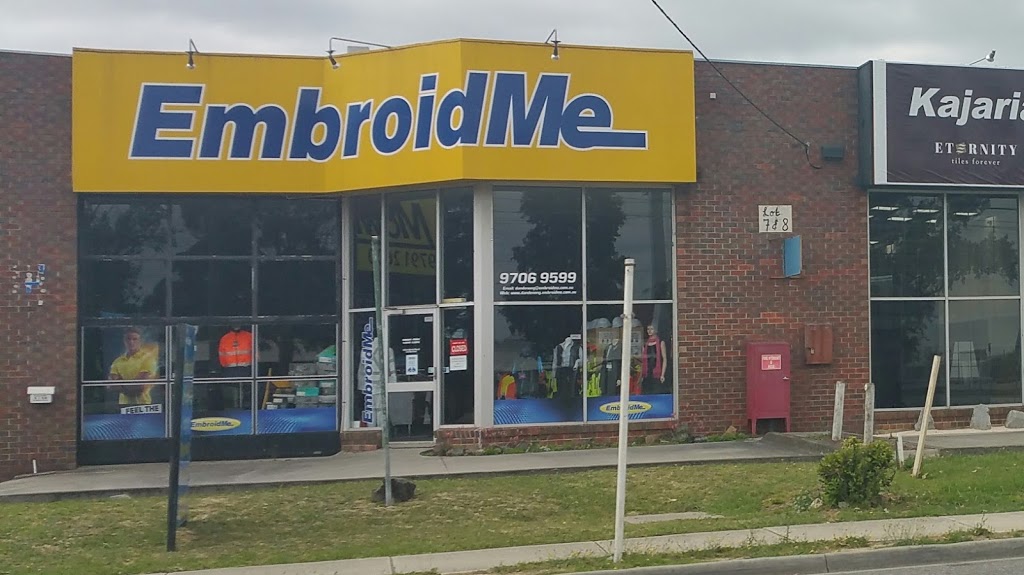 EmbroidMe Dandenong | clothing store | 1/10 Princes Hwy, Doveton VIC 3177, Australia | 0397069599 OR +61 3 9706 9599