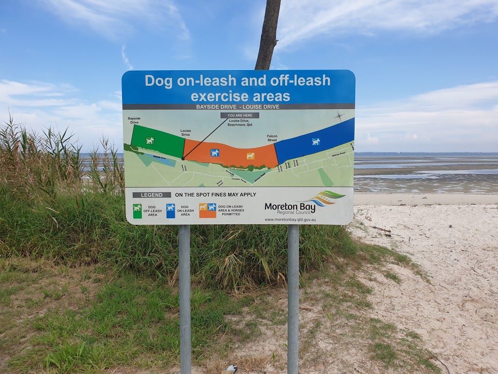 dog beach off leash area | 1 Bayside Dr, Beachmere QLD 4510, Australia