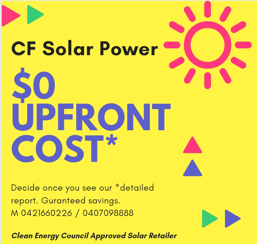 CF Solar Power | 12 Summer Ct, Tarneit VIC 3029, Australia | Phone: 0421 660 226