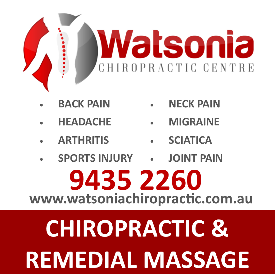 Watsonia Chiropractic Centre | 130 Watsonia Rd, Watsonia VIC 3087, Australia | Phone: (03) 9435 2260