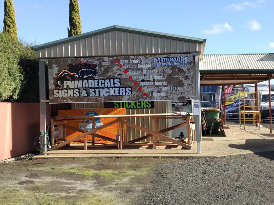 Pumadecals signs & stickers | store | 0 corner of Young street and, Coleraine Rd, Hamilton VIC 3300, Australia | 0417584886 OR +61 417 584 886