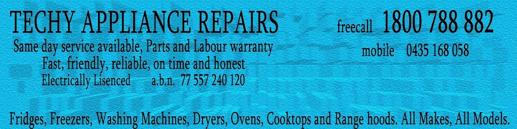 Techy Appliance Repairs | 20 Brace Cl, Bray Park QLD 4500, Australia | Phone: 1800 788 882